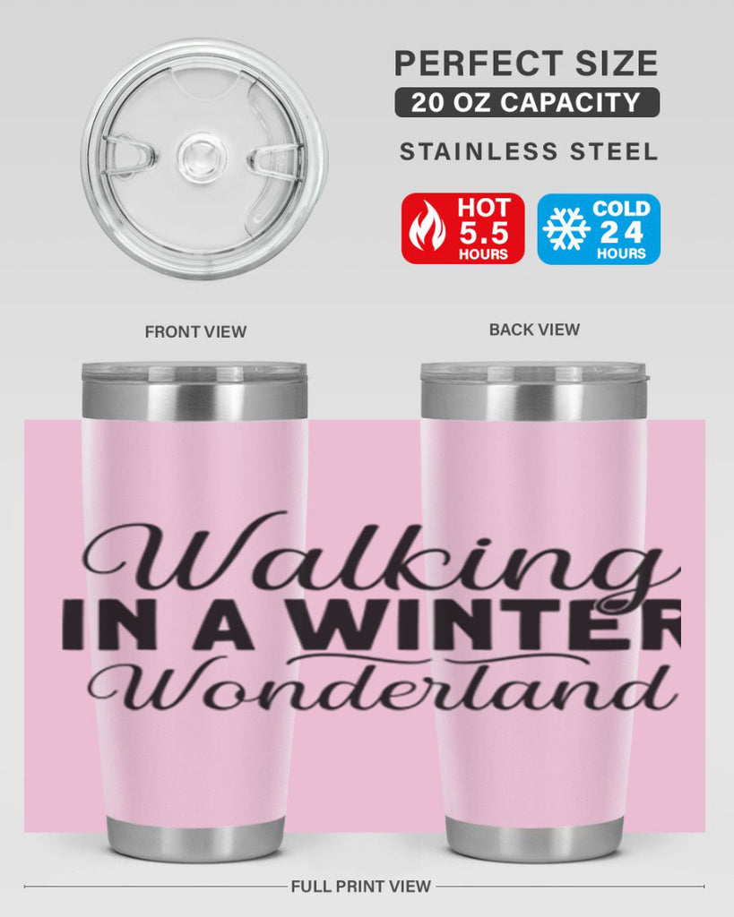 Walking in a Winter Wonderland 434#- winter- Tumbler