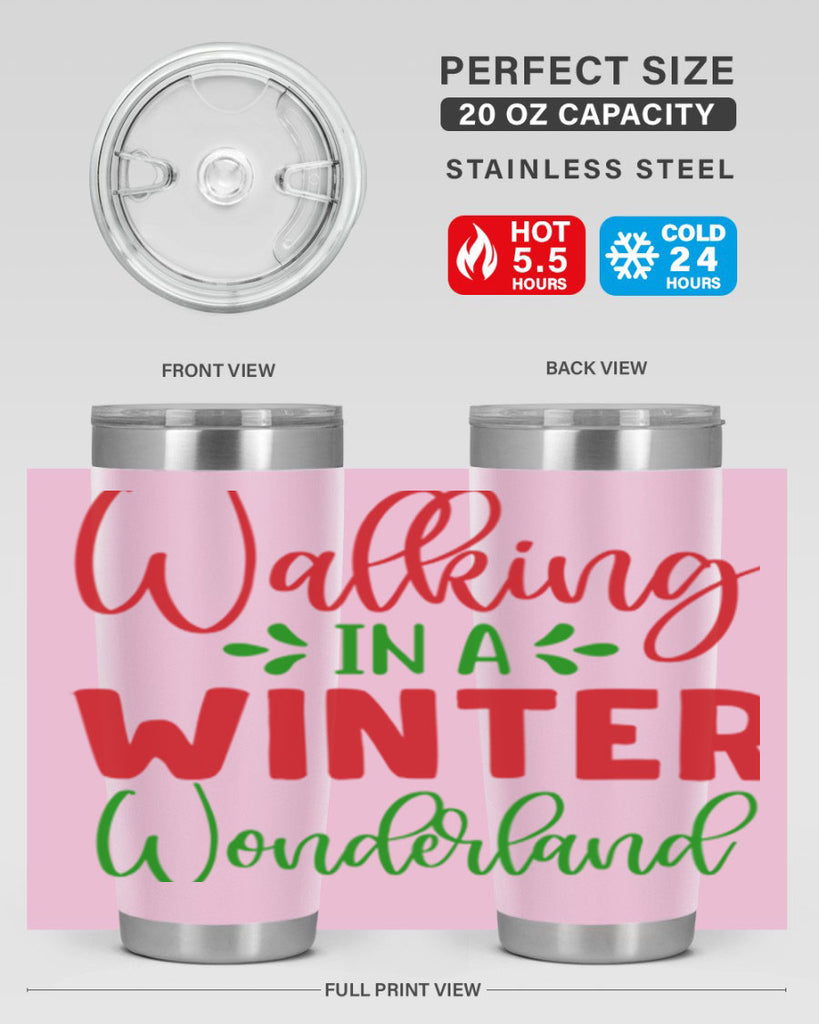 Walking in a Winter Wonderland 436#- winter- Tumbler