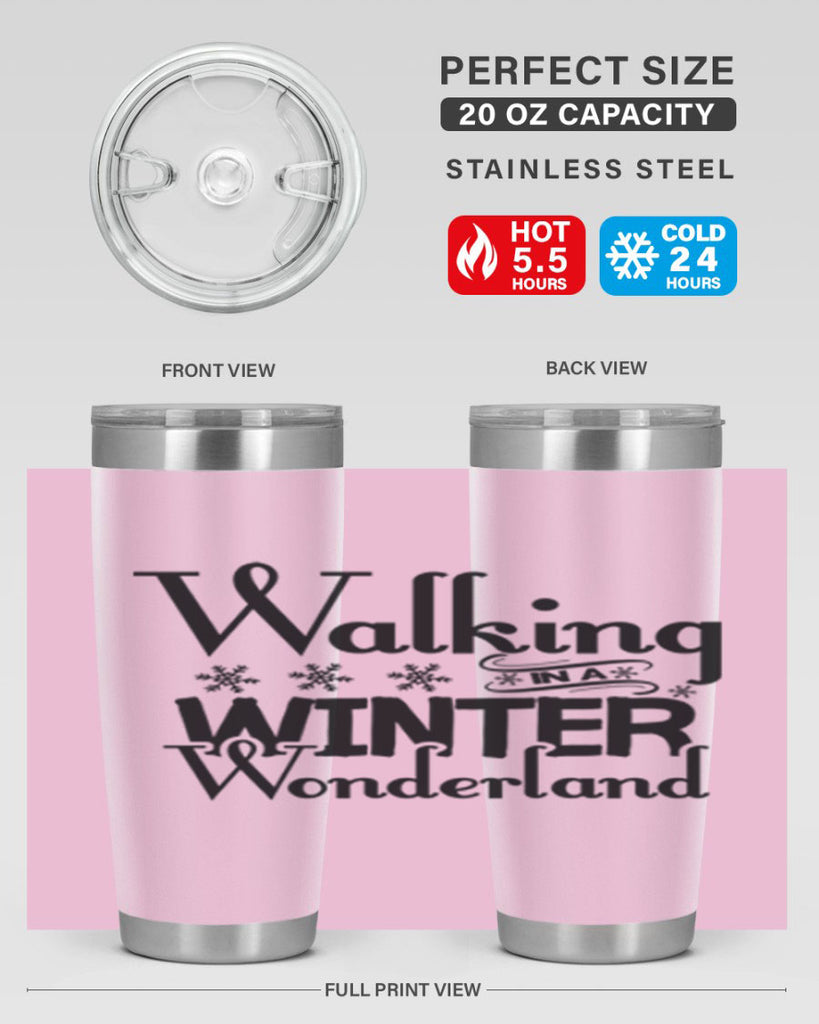 Walking in a Winter Wonderland 437#- winter- Tumbler