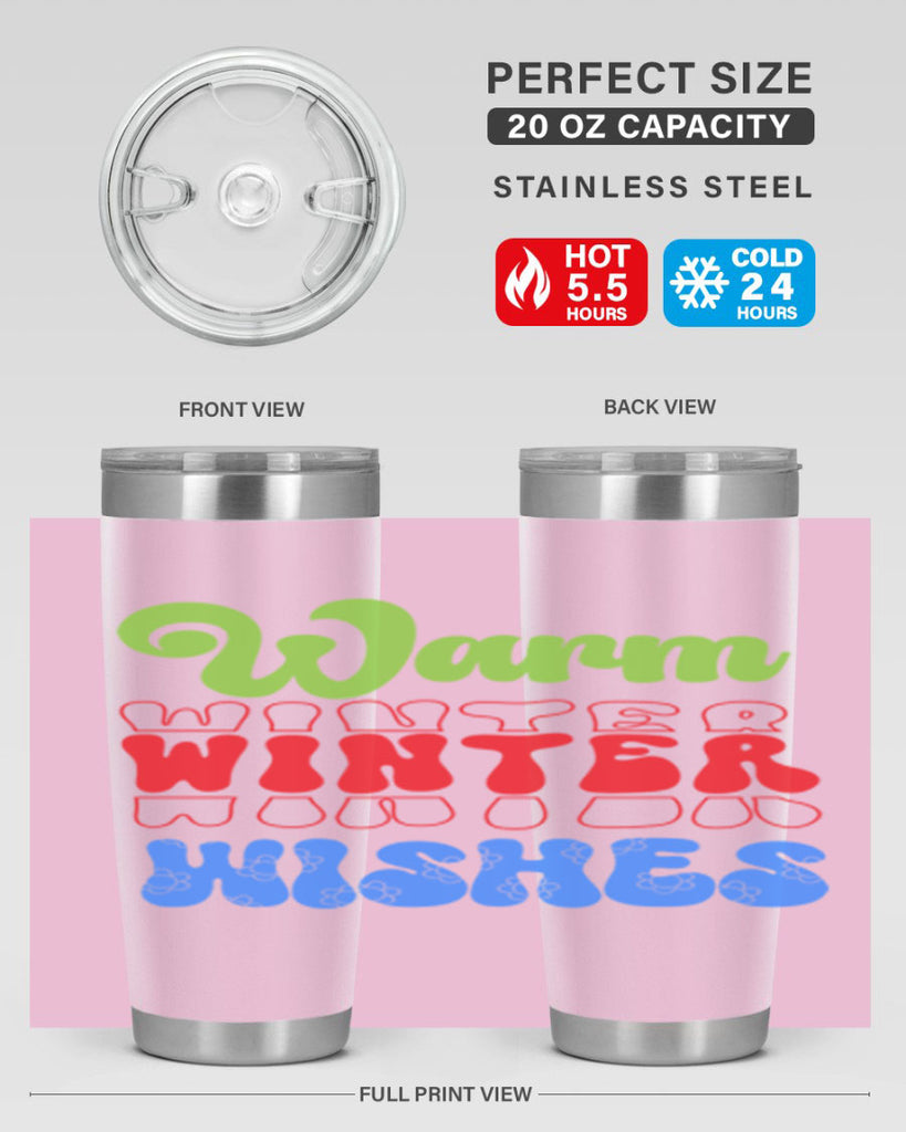 Warm winter wishes 458#- winter- Tumbler