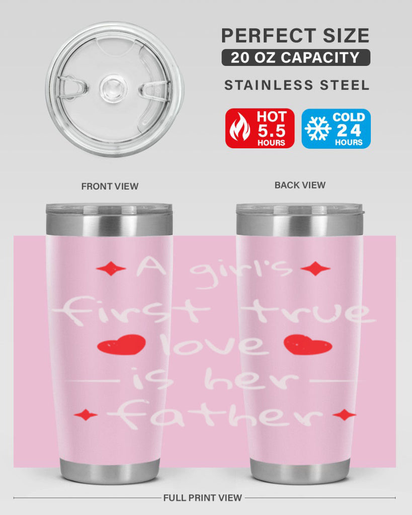 a girl’s first true 116#- fathers day- Tumbler