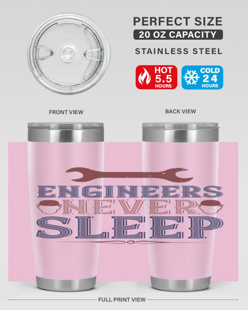engineers never sleep Style 57#- engineer- tumbler