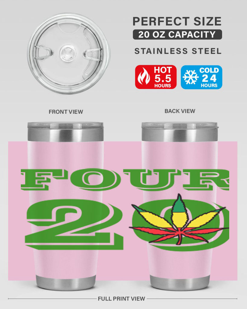 four twenty 87#- marijuana- Tumbler