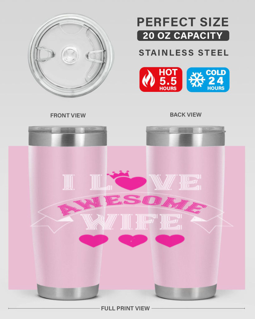 i love awesome wife 57#- valentines day- Tumbler