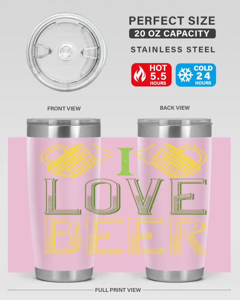 i love beer Style 134#- St Patricks Day- Tumbler