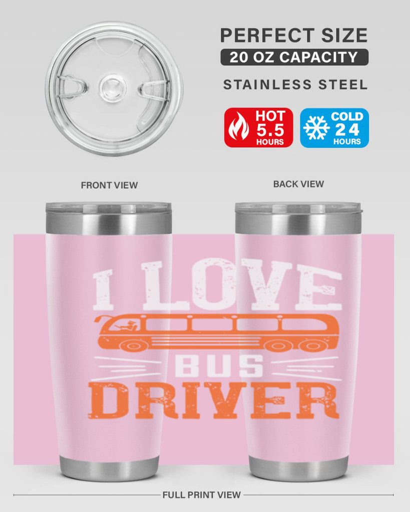 i love bus driver Style 30#- bus driver- tumbler