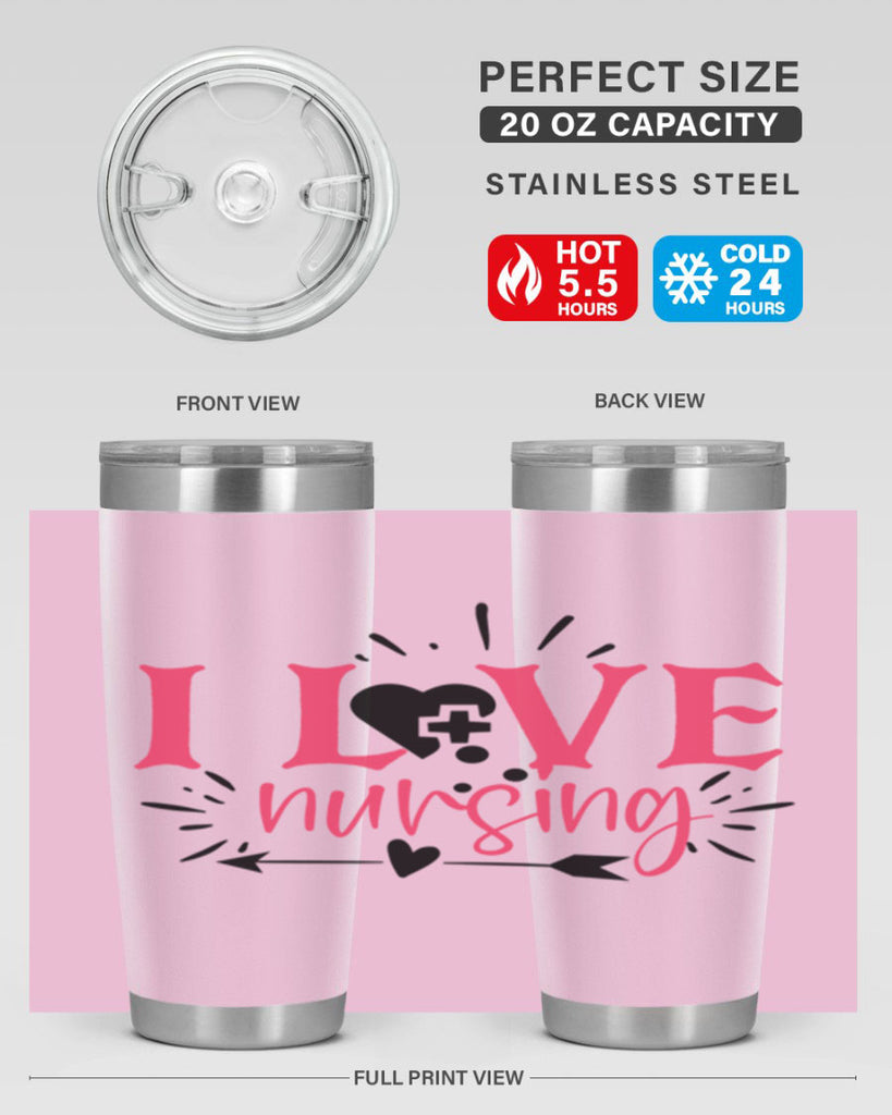 i love nursing Style 380#- nurse- tumbler