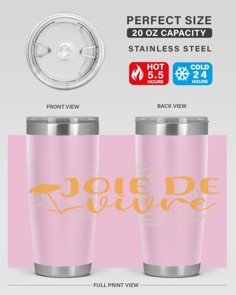 joie de vivre 57#- mardi gras- Tumbler