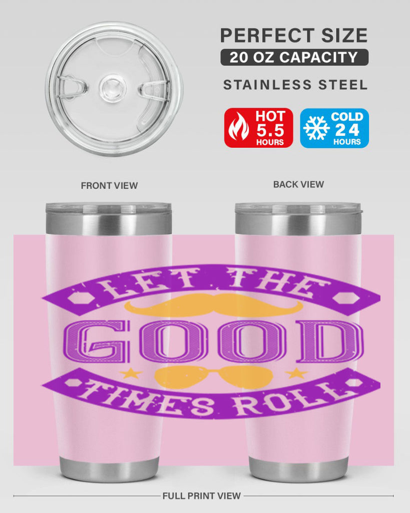 let the good times roll 52#- mardi gras- Tumbler