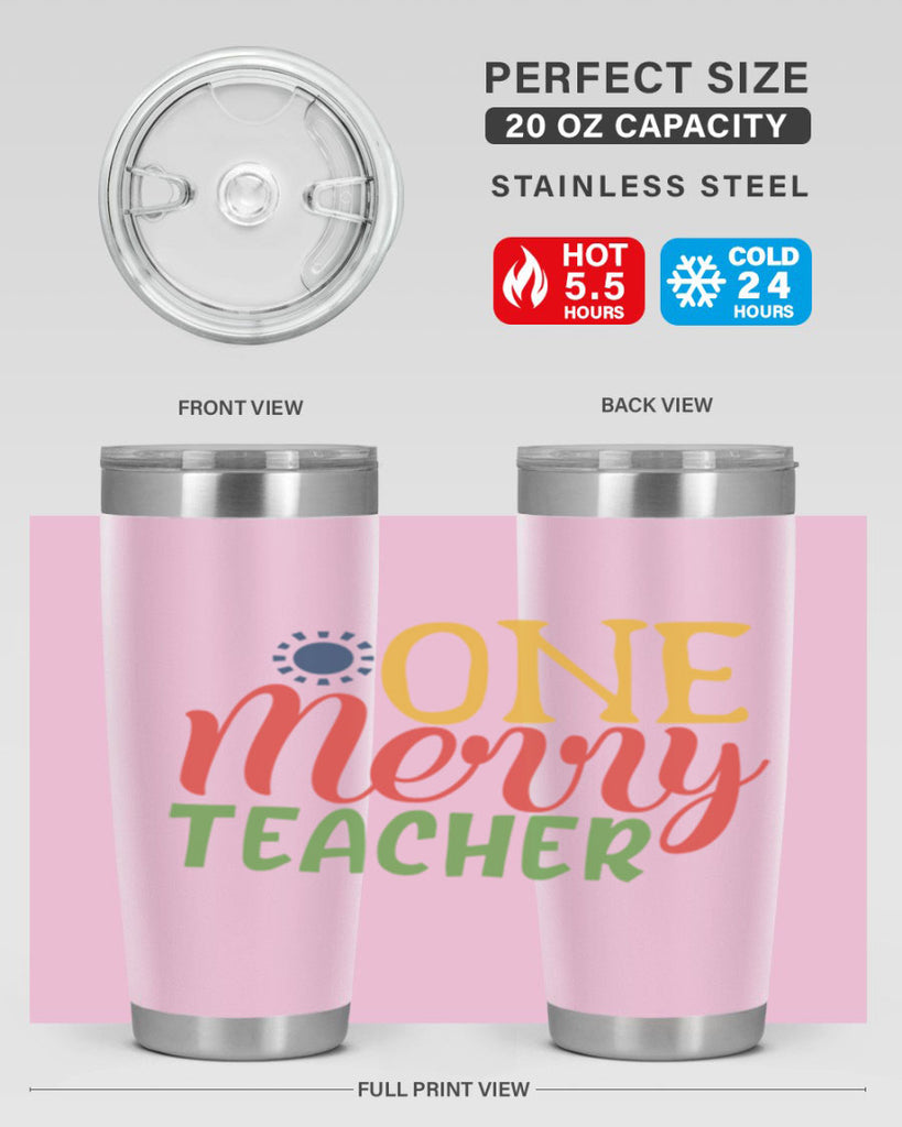 one merry teacher Style 162#- teacher- tumbler
