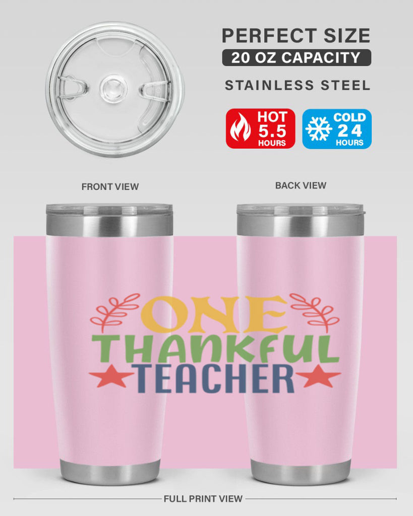 one thankful teacher Style 157#- teacher- tumbler