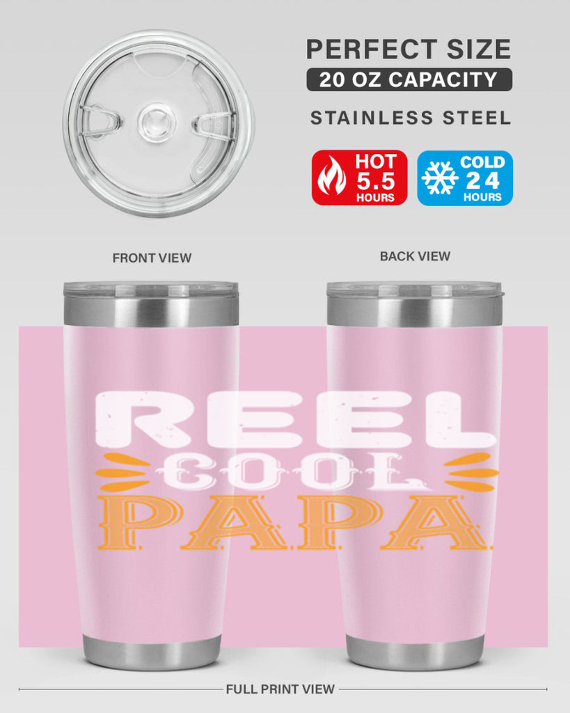reel cool papa 12#- grandpa - papa- Tumbler