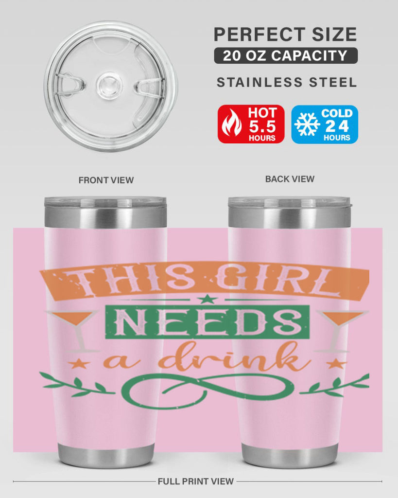 this girl needs a drink 1#- mardi gras- Tumbler