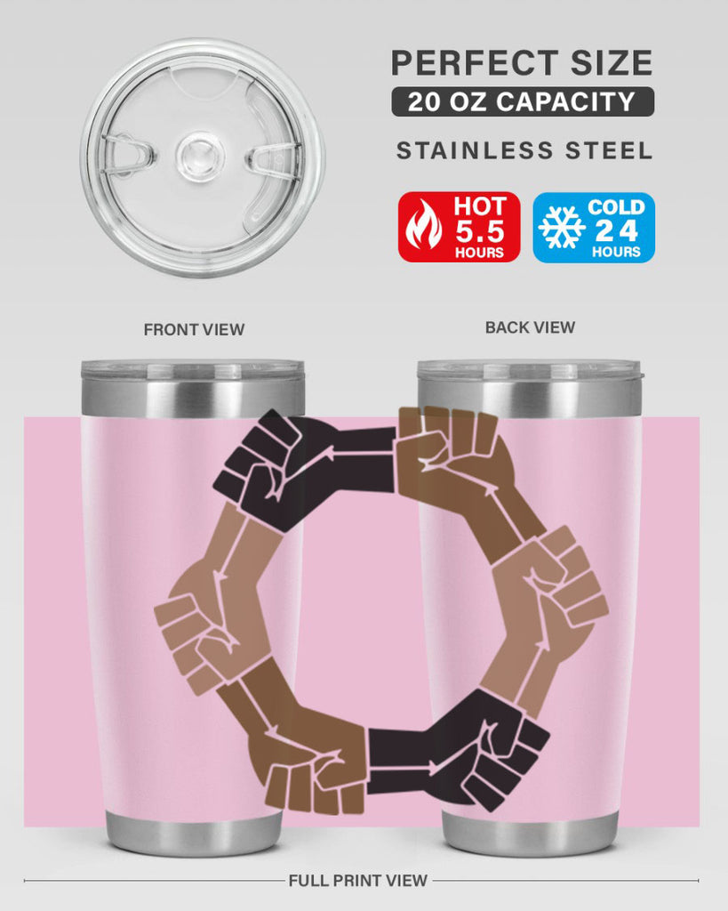 united black power fists 13#- black words phrases- Cotton Tank