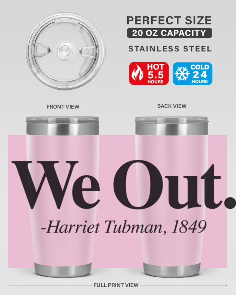 we out harriet tubman 12#- black words phrases- Cotton Tank