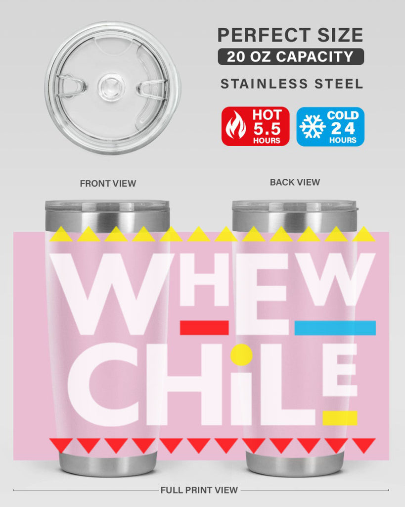 whew chile 11#- black words phrases- Cotton Tank