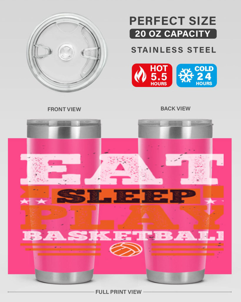 A Eat sleep play volleyball 2334#- basketball- Tumbler