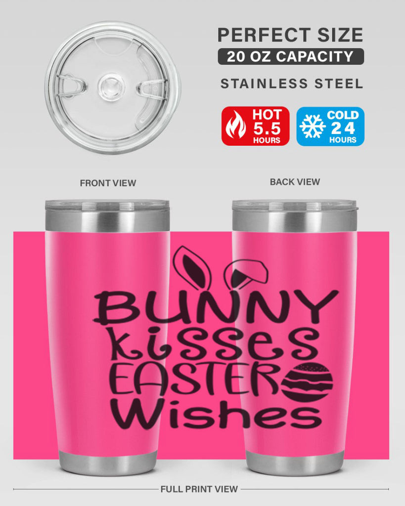 Bunny kisses easter wishes  94#- spring- Tumbler