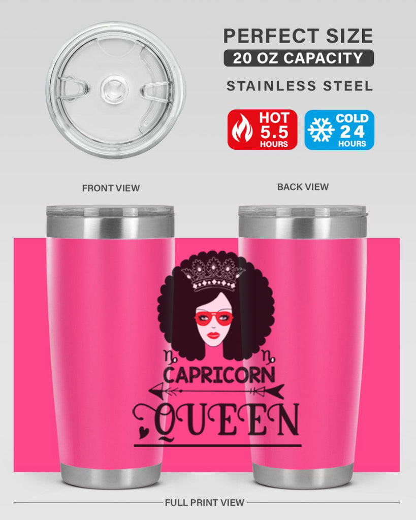 Capricorn queen 197#- zodiac- Tumbler