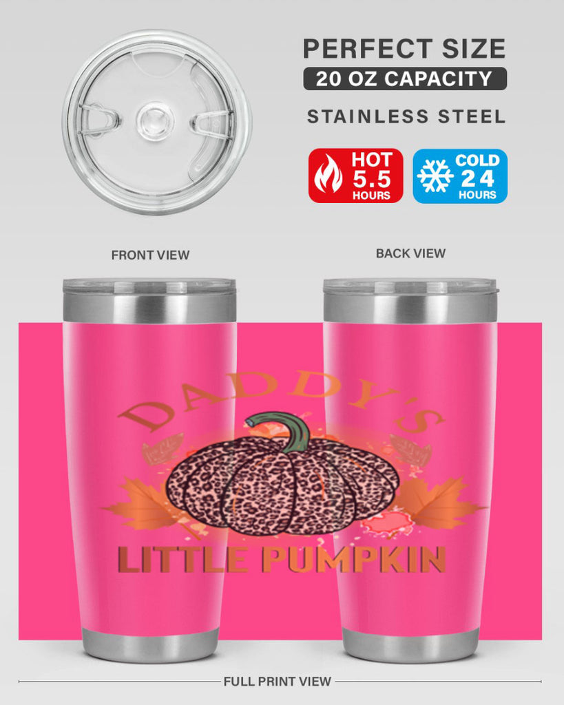 Daddys Little Pumpkin 67#- fall- Tumbler