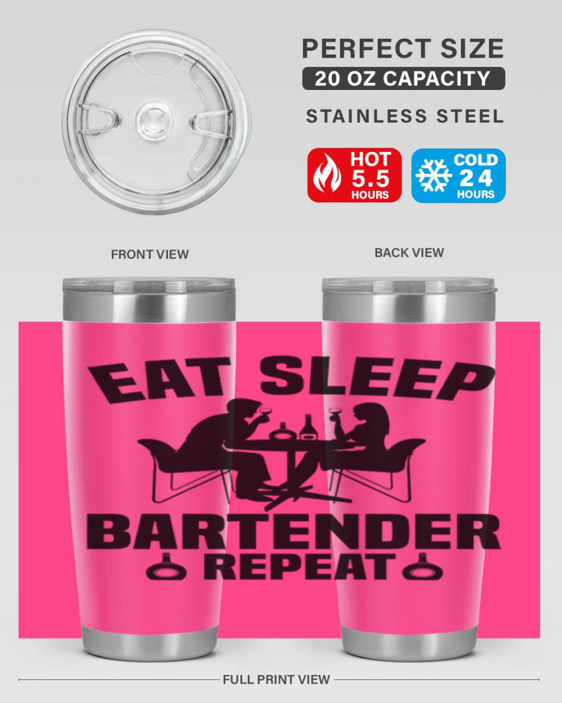 Eat sleep Style 3#- bartender- tumbler