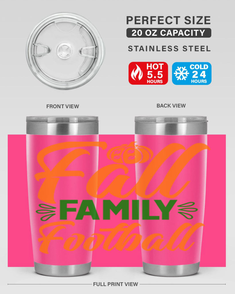 Fall Family Football 98#- fall- Tumbler