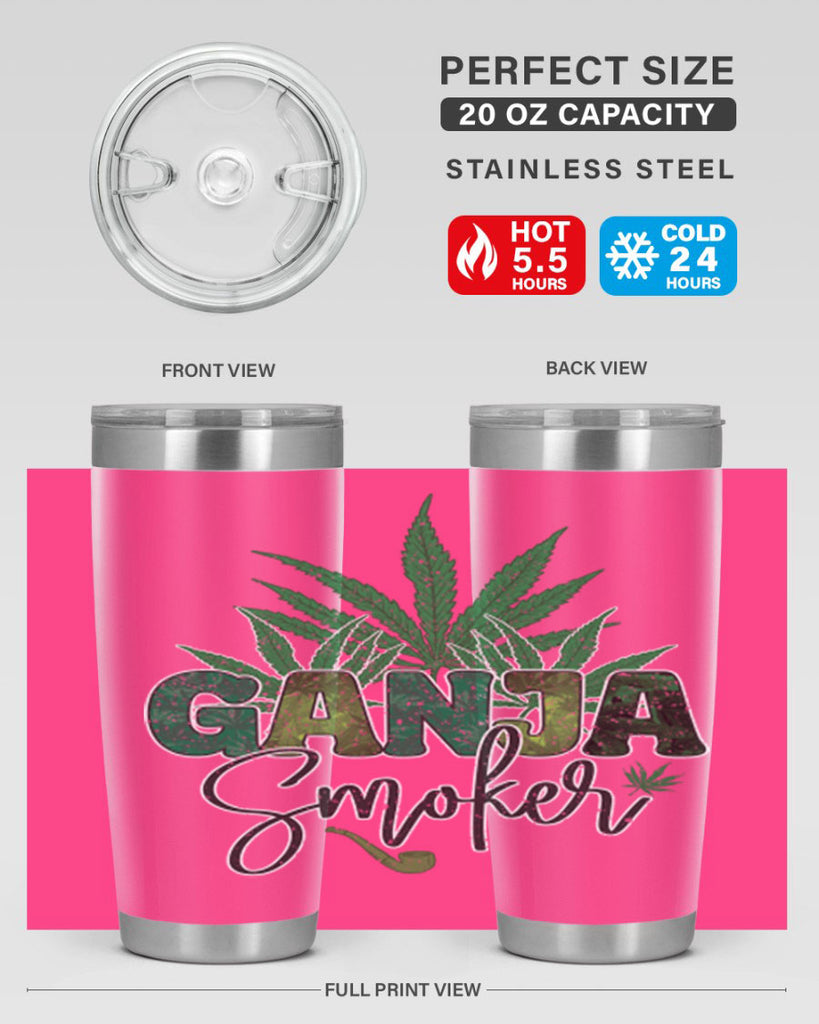 Ganja Smoker Sublimation 89#- marijuana- Tumbler