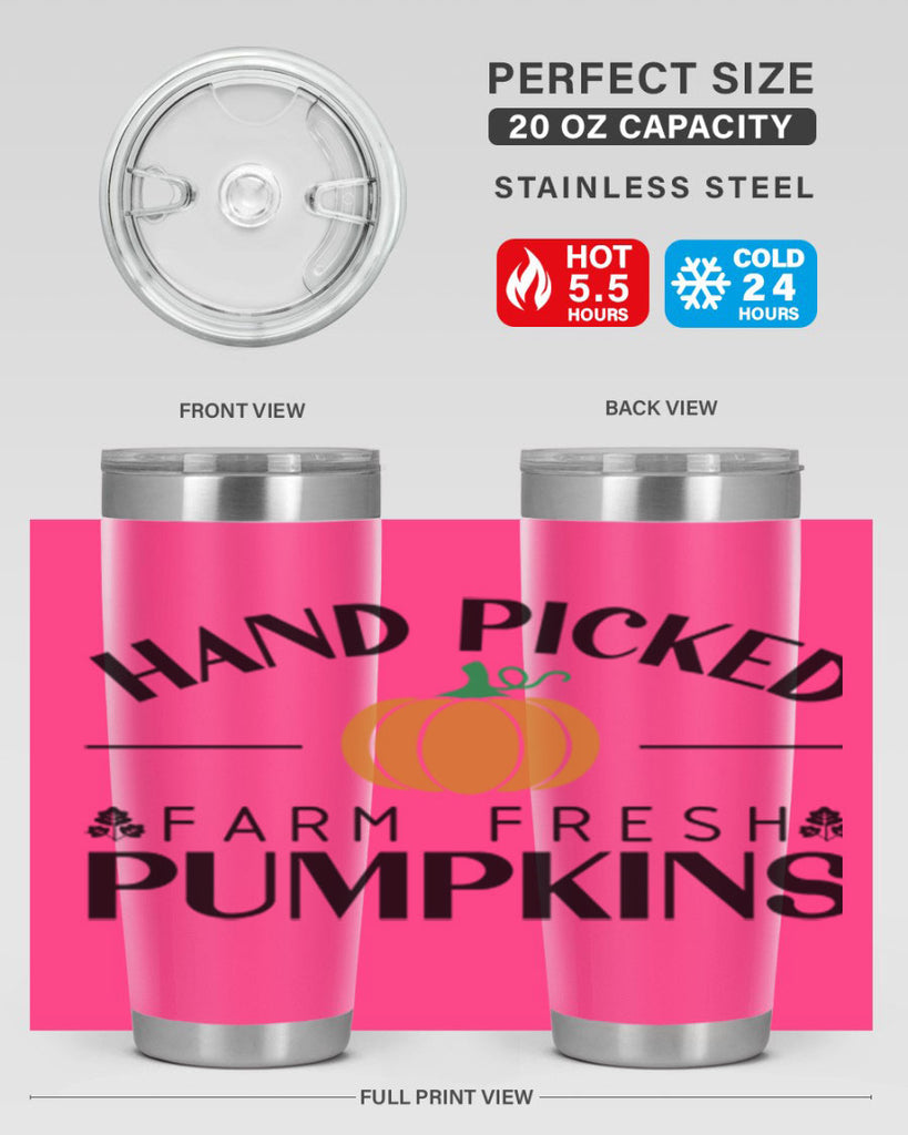 Hand Picked Farm Fresh Pumpkins 215#- fall- Tumbler