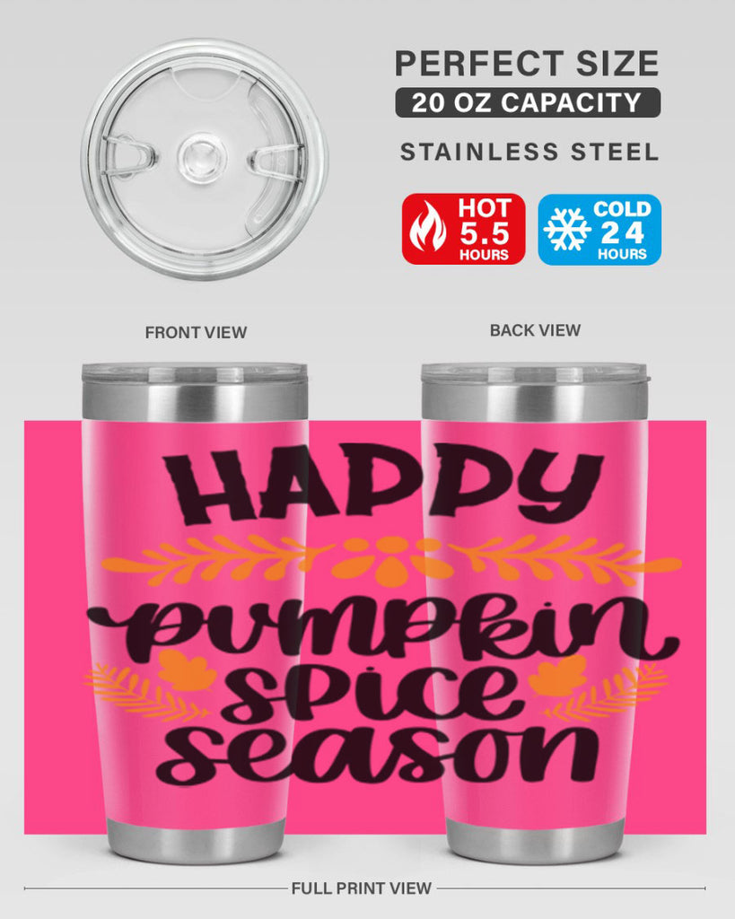 Happy Pumpkin Spice Season 492#- fall- Tumbler