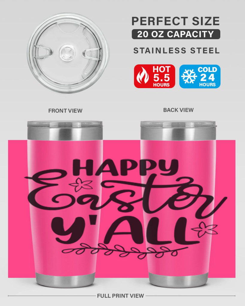 Happy easter yall  177#- spring- Tumbler