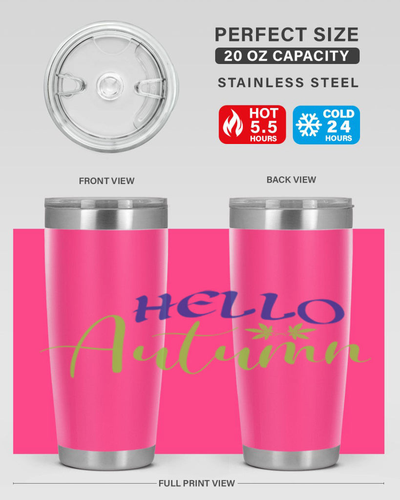 Hello Autumn 271#- fall- Tumbler