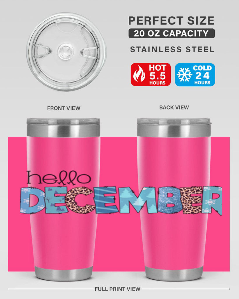 Hello December 187#- winter- Tumbler