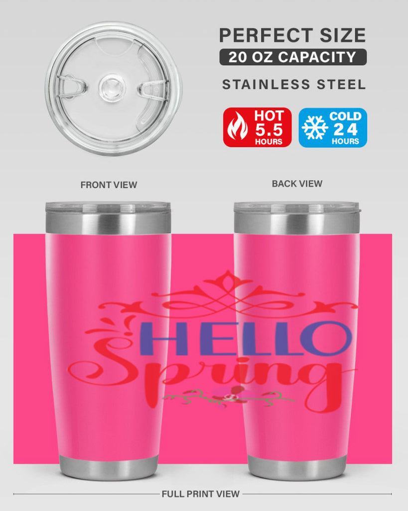 Hello Spring 211#- spring- Tumbler