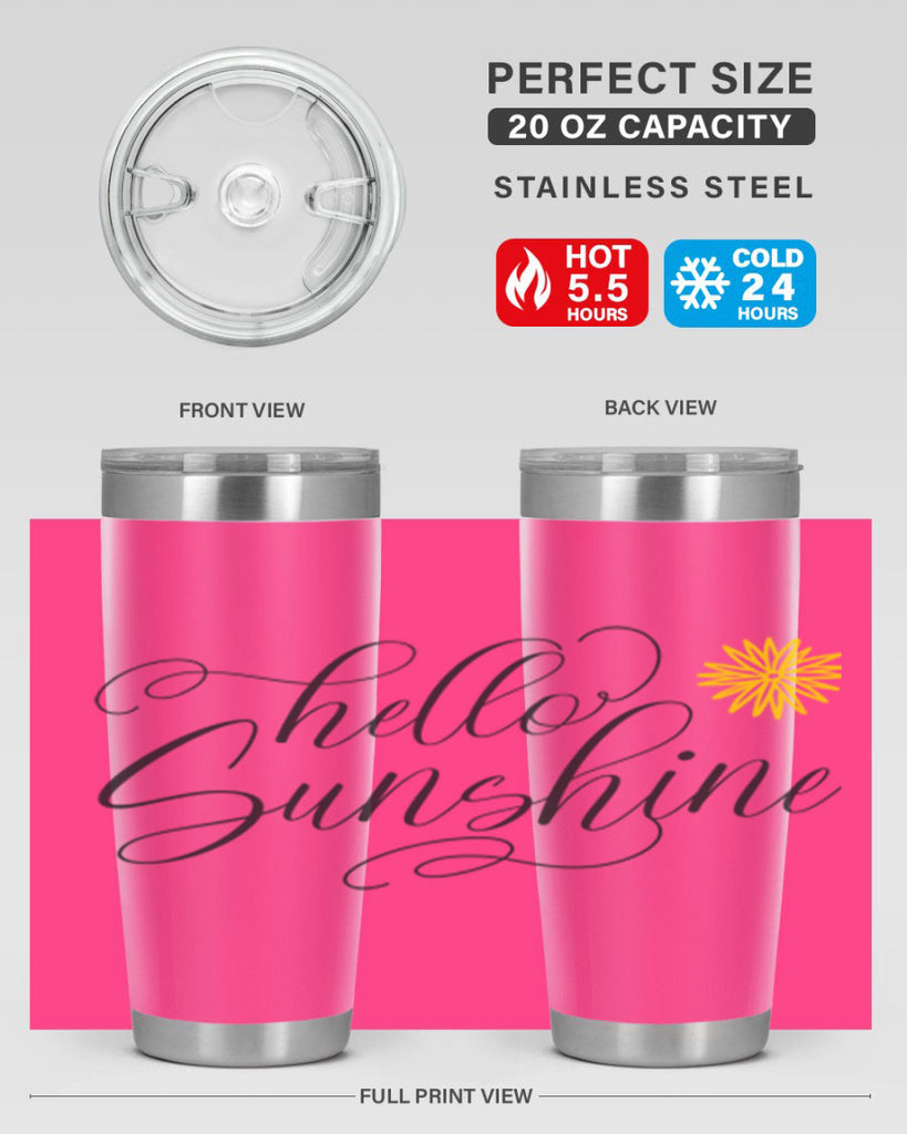 Hello Spring Lettering201#- spring- Tumbler