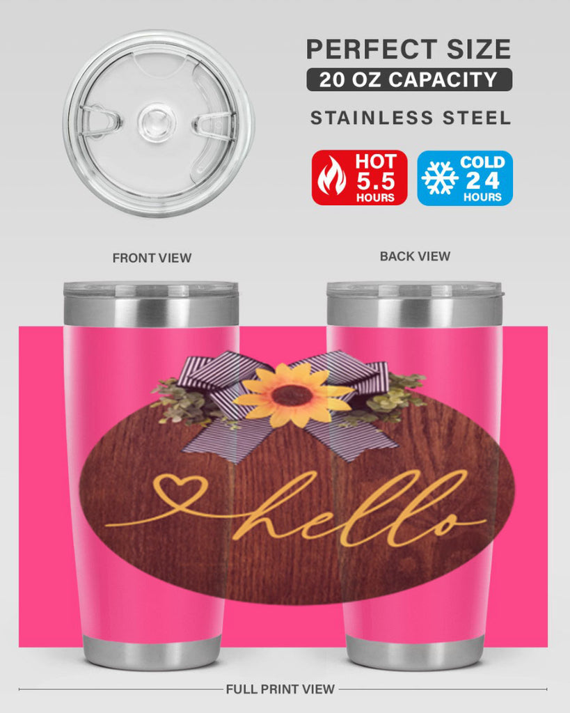 Hello heart Mockup182#- spring- Tumbler