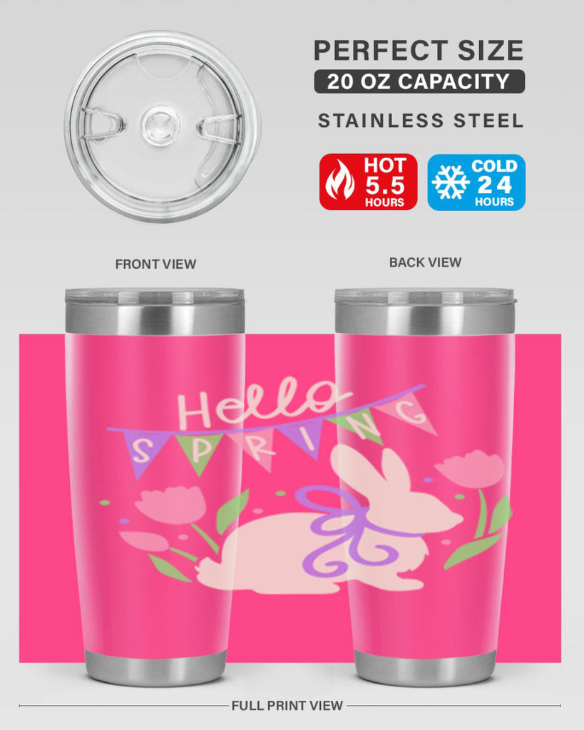 Hello spring bunny193#- spring- Tumbler