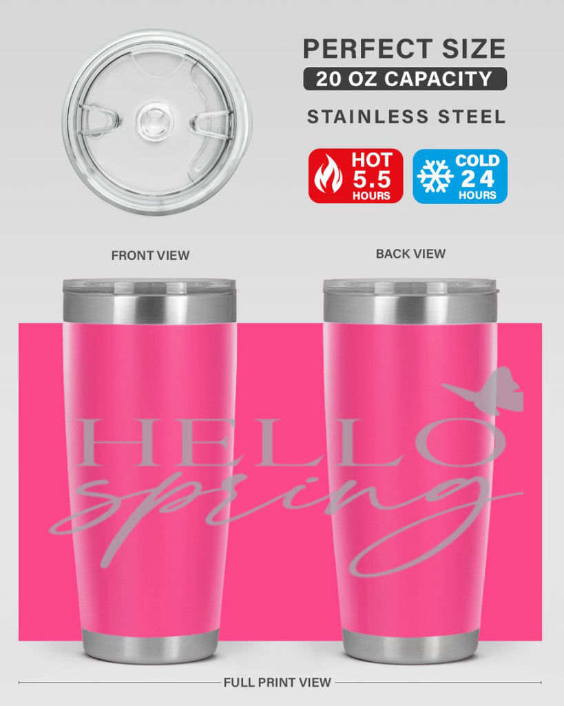 Hello spring butterfly195#- spring- Tumbler