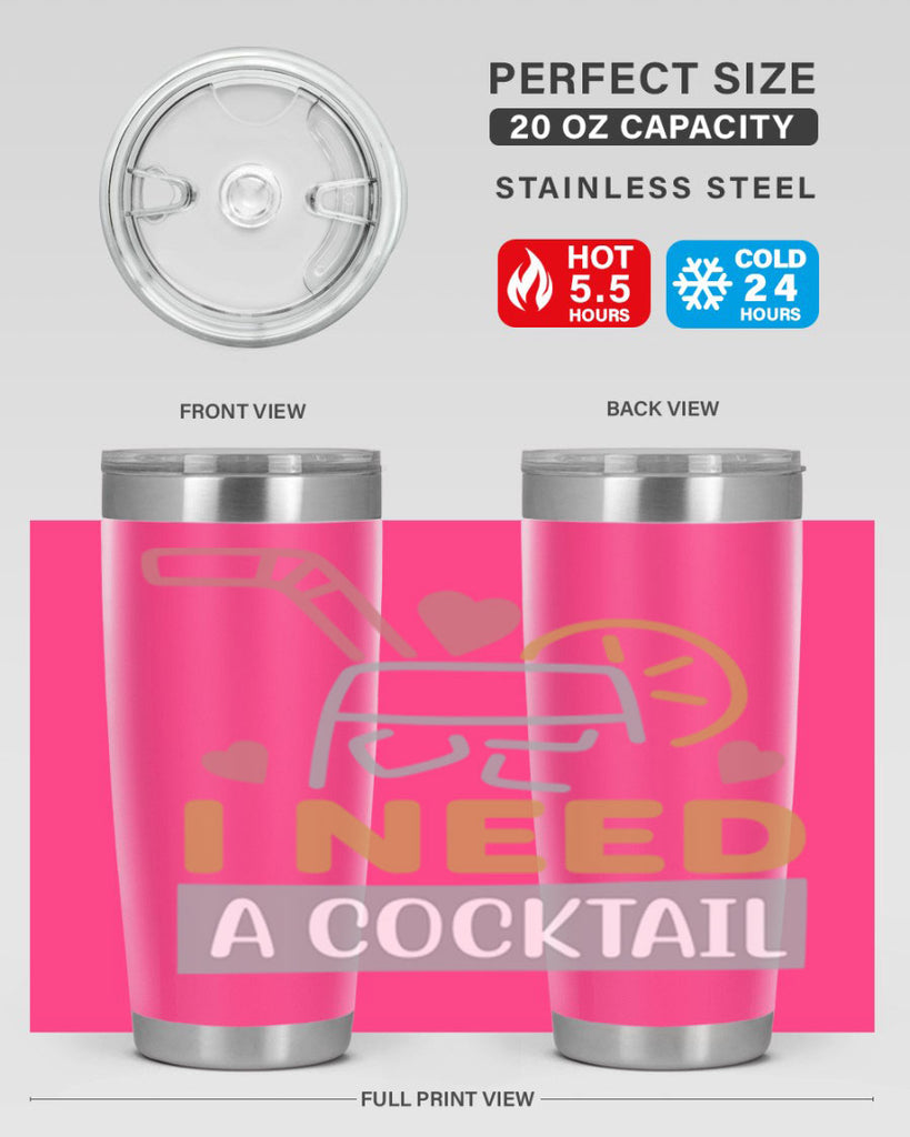 I Need A Cocktail 107#- fashion- Cotton Tank