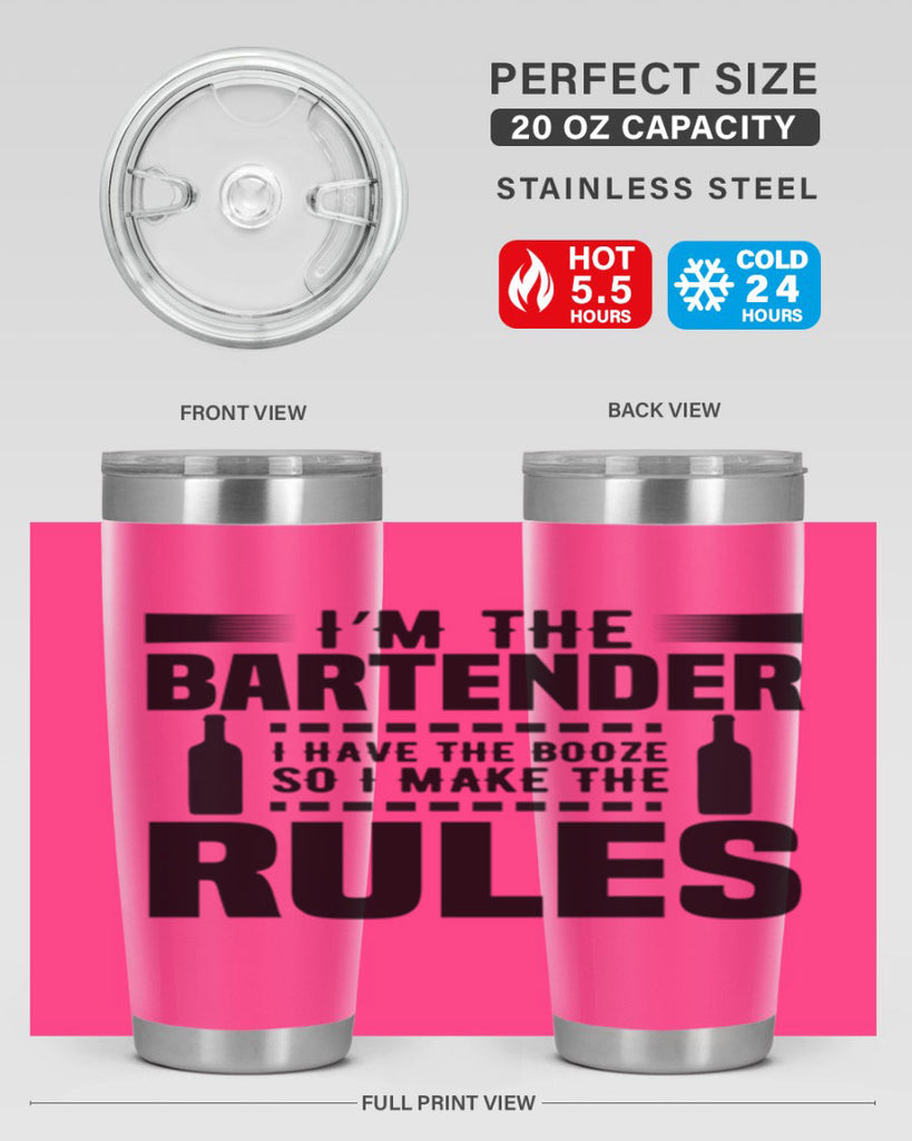 I am the Bartender Style 2#- bartender- tumbler