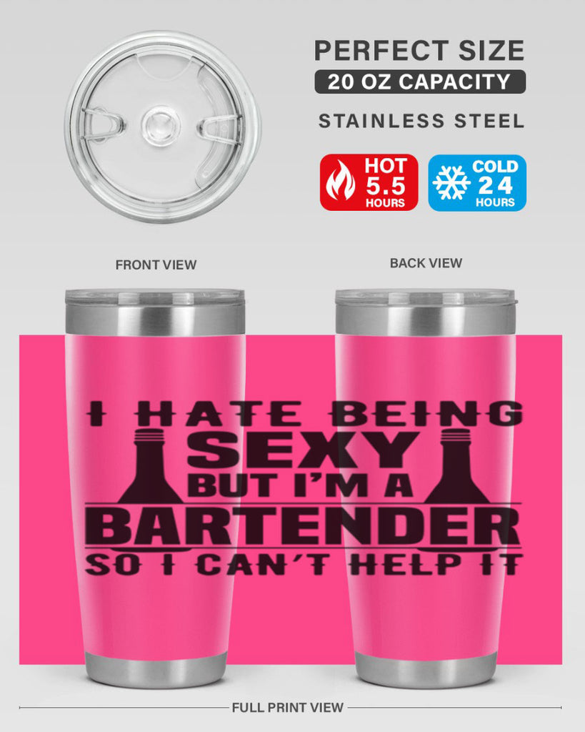 I hate being Style 1#- bartender- tumbler
