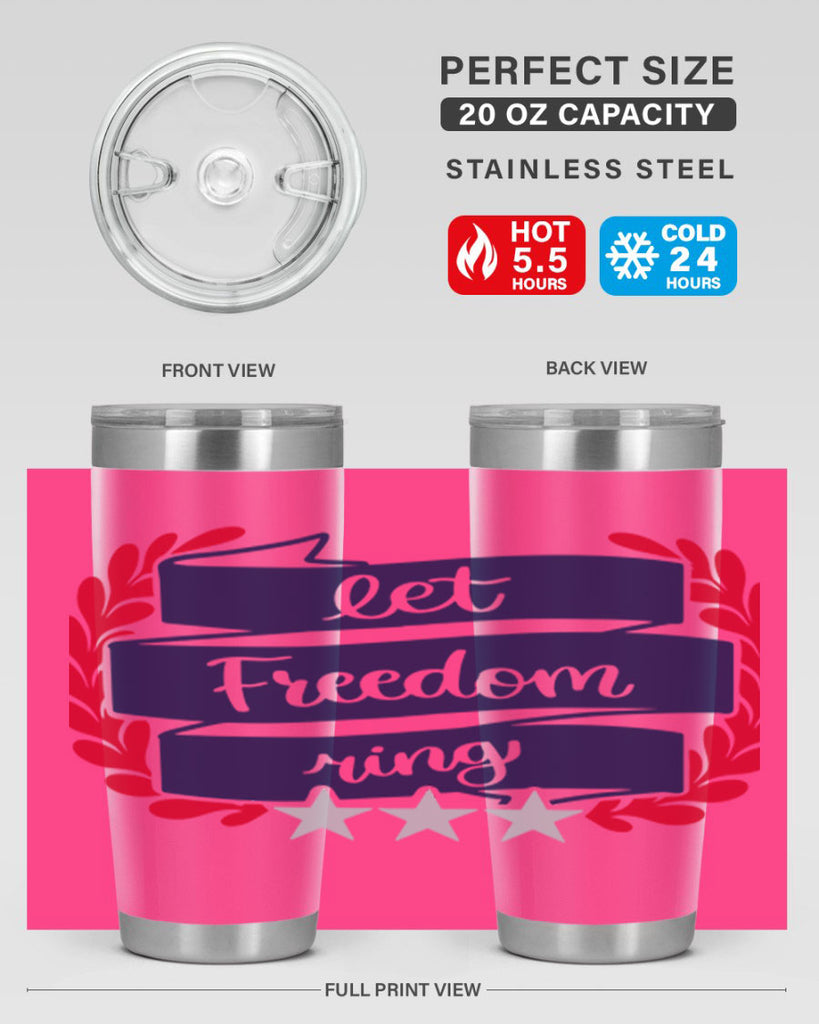 Let Freedom Ring Style 159#- Fourt Of July- Tumbler