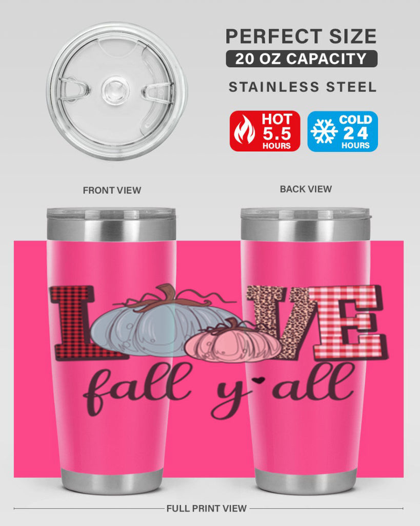 Love Fall Yall 409#- fall- Tumbler