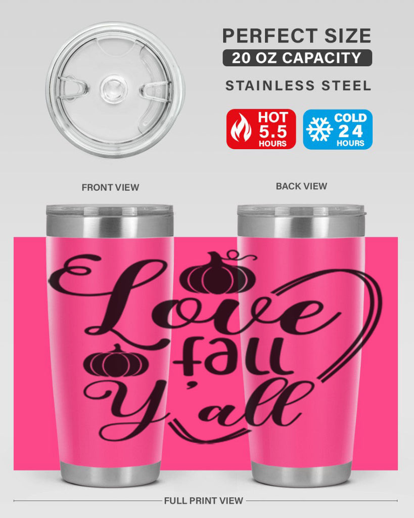 Love Fall Yall 412#- fall- Tumbler