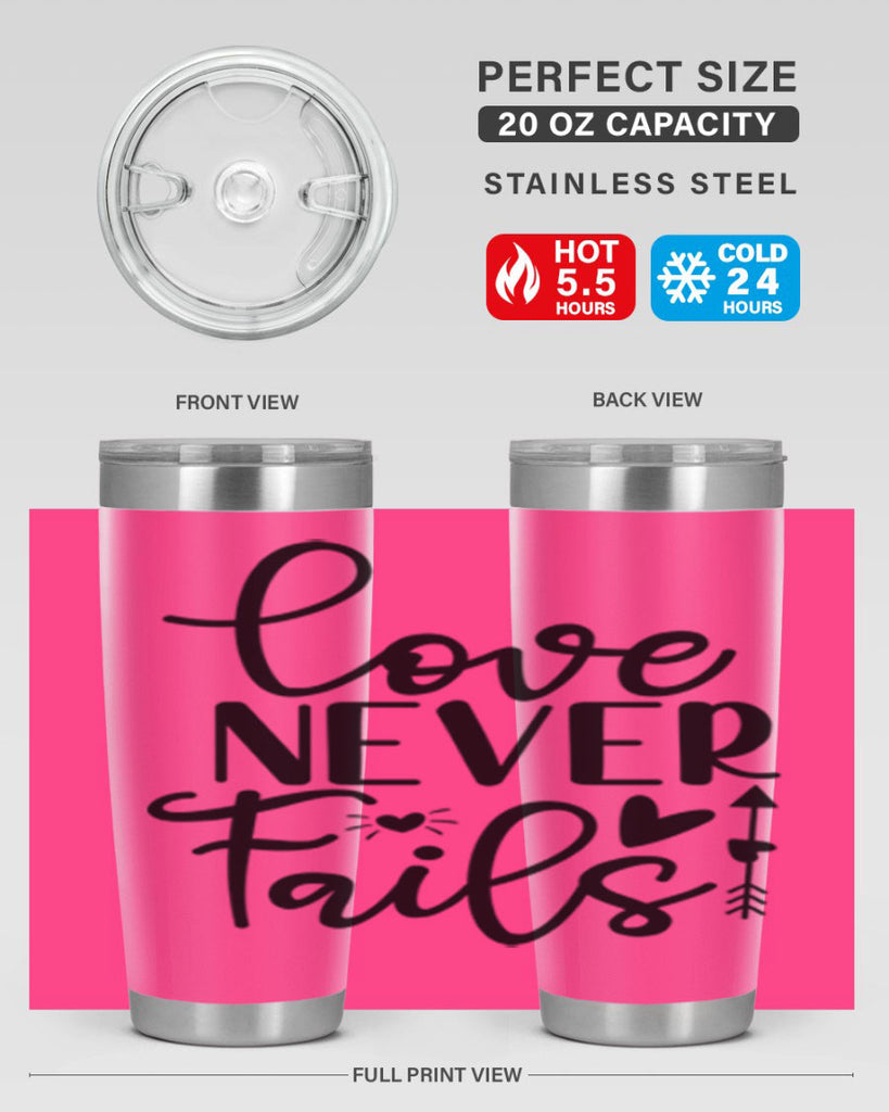 Love Never Fails 309#- winter- Tumbler