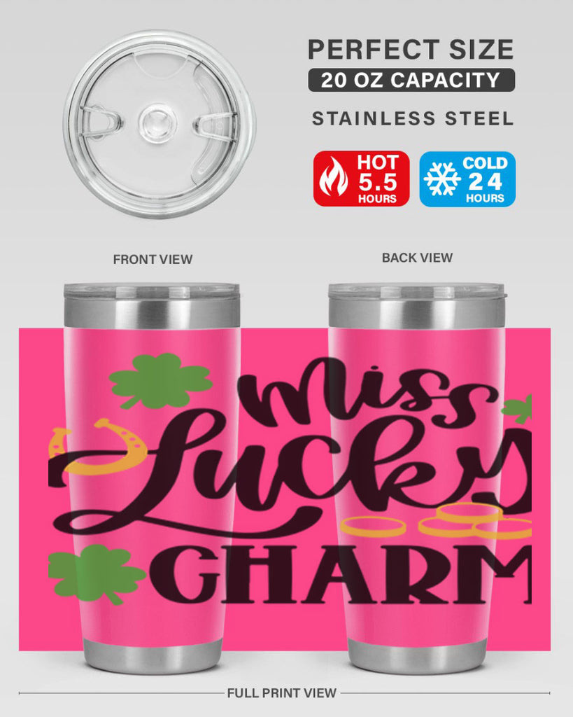Miss Lucky Charm Style 47#- St Patricks Day- Tumbler
