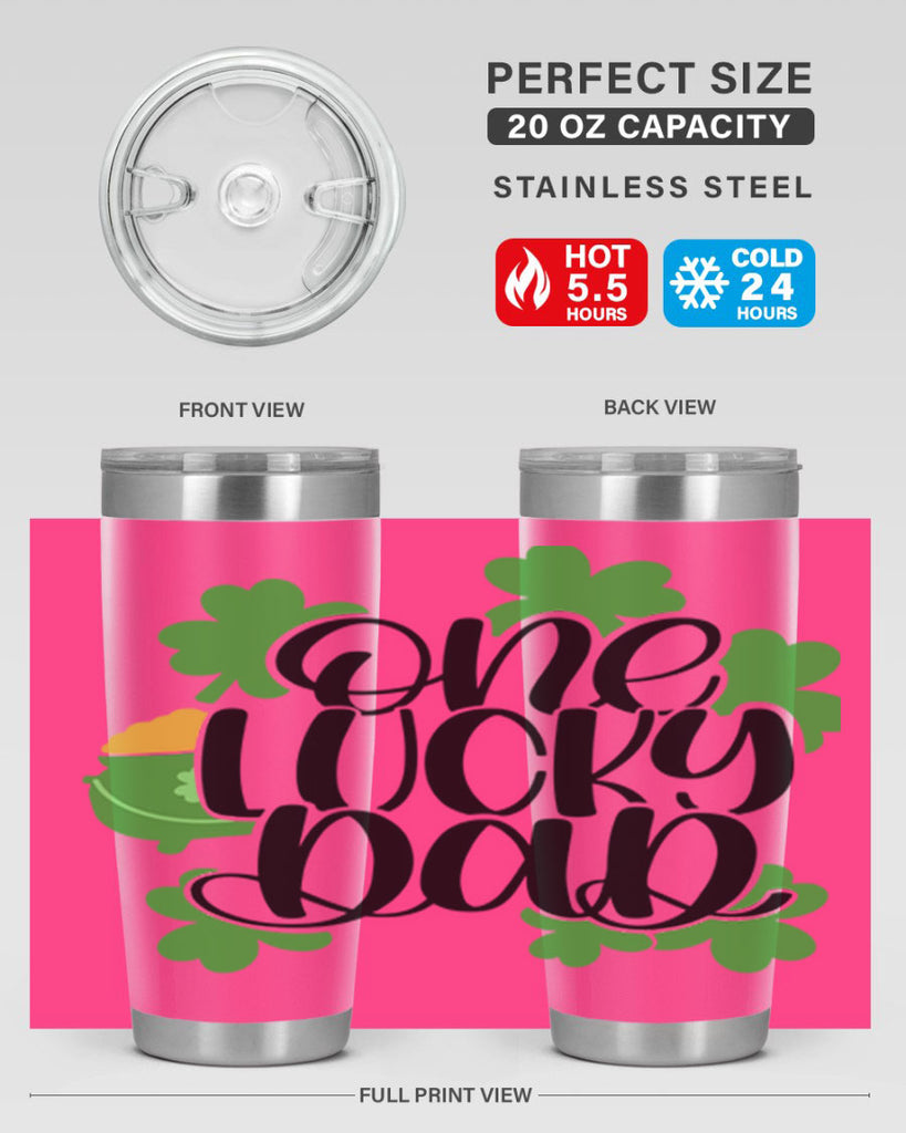 One Lucky Dad Style 43#- St Patricks Day- Tumbler
