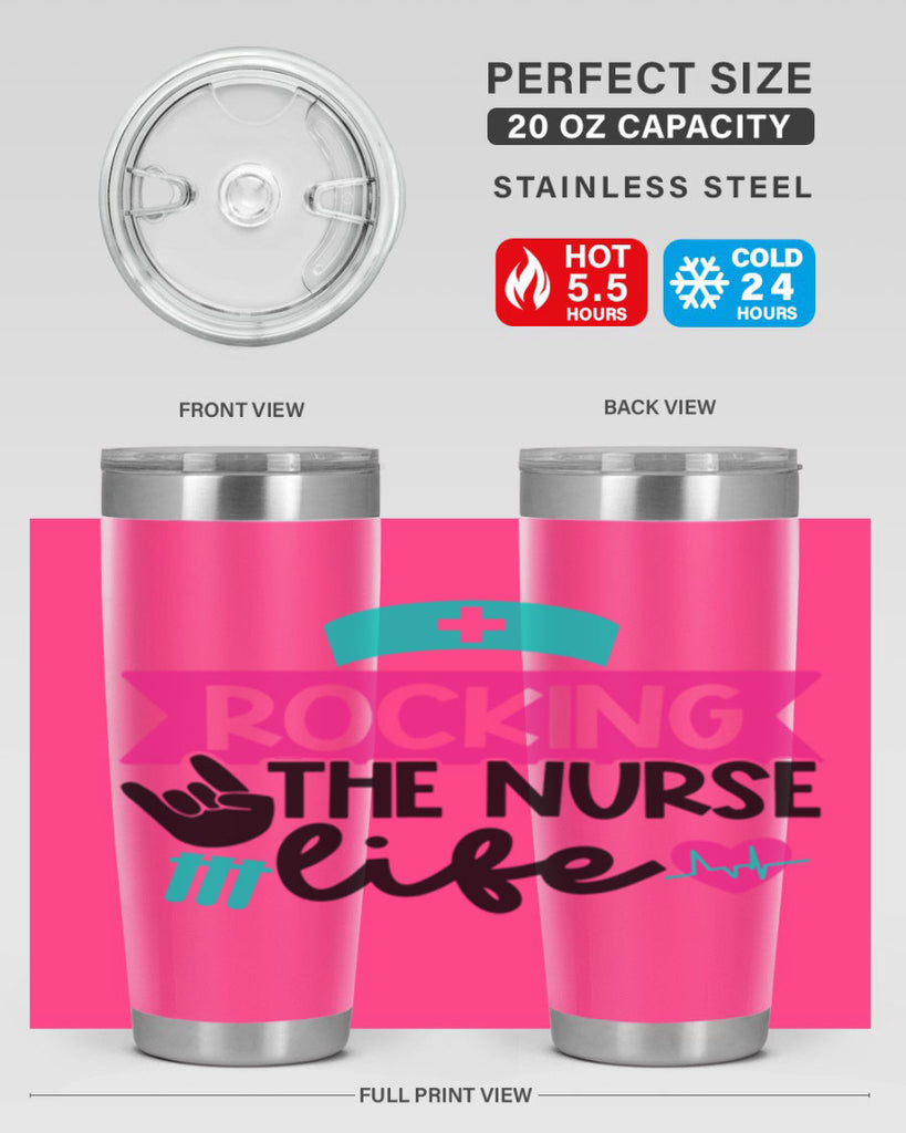 Rocking The Nurse Life Style Style 54#- nurse- tumbler