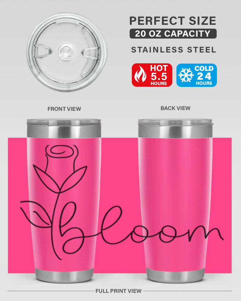 Rosebud line bloom400#- spring- Tumbler