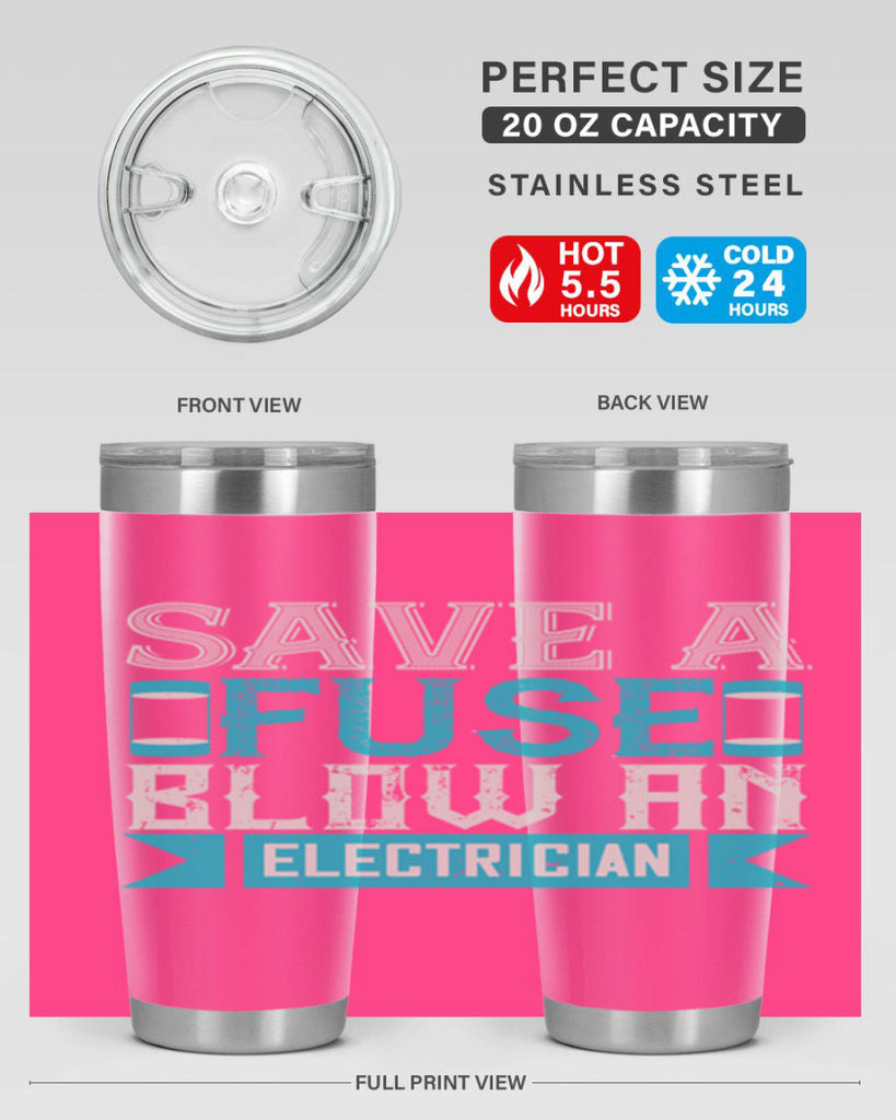 Save a fuse below an electrician Style 14#- electrician- tumbler