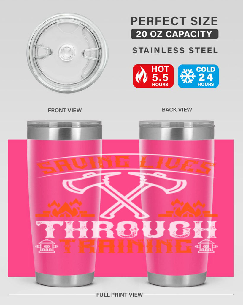 Saving lives through training Style 32#- fire fighter- tumbler